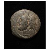 150 BC Janus Head Rare VF+ AE/AS AE30