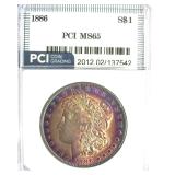 1886 Morgan PCI MS65 Amazing Color