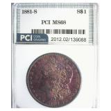 1881-S Morgan MS68 LISTS $5500