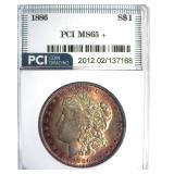 1886 Morgan PCI MS65+ Fantastic Color