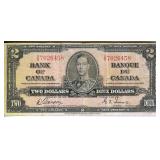 1937 2 Dollars Canada P59B