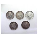 1890-1915 1/2 Decimo AU-BU Ecuador