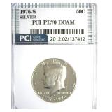 1976-S Silver Kennedy PR70 DCAM LISTS $250
