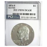 1974-S Silver Ike PR70 DCAM LISTS $550