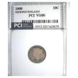 1880 10 Cents PCI VG08 Newfoundland