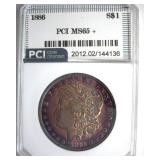 1886 Morgan PCI MS65+ Beautiful Color