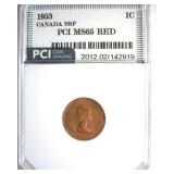 1953 NSF Cent PCI MS65 RD Canada