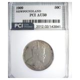 1909 50 Cents PCI AU50 Newfoundland
