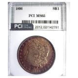 1896 Morgan PCI MS65 Great Color