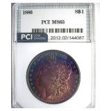 1886 Morgan PCI MS65 Outstanding Color