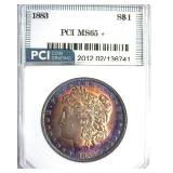 1883 Morgan PCI MS65+ Colorful