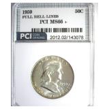 1959 Franklin MS66+ FBL LISTS $3350