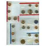 1965-1995 Coins From Mint Sets Still in Cellophane