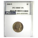 1946-S Nickel MS67 FS LISTS $7000