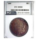 1898 Morgan PCI MS65 Amazing Color