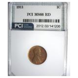 1911 Cent MS66 RD LISTS $1600