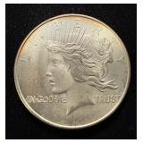 .999 1oz Round Peace Dollar Gem Toning