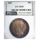 1922 Peace MS67 LISTS $8000