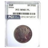 1840 Rupee PCI MS65 PL India