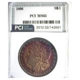 1896 Morgan PCI MS65 Lots Of Color