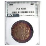 1898 Morgan PCI MS65 Gorgeous Color