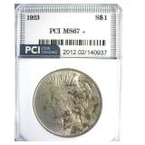 1923 Peace MS67+ LISTS $5500
