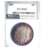 1896 Morgan PCI MS65 Amazing Color