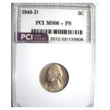 1946-D Nickel MS66+ FS LISTS $200