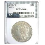 1880-CC Morgan MS65+ DMPL LISTS $15000