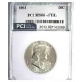 1961 Franklin MS65+ FBL LISTS $1200