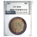 1887 Morgan PCI MS65 Great Toning