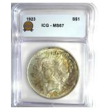 1923 Peace ICG MS67 LISTS $5500
