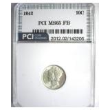 1942 Dime PCI MS65 FB