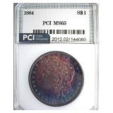 1884 Morgan PCI MS65 Wonderful Color