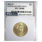 2012-P Pos B $1 Cleveland 22nd PCI MS69