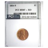 1954-S Cent MS67+ RD LISTS $650