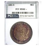 1881-S Morgan PCI MS65+ Fantastic Color