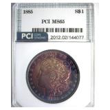 1885 Morgan PCI MS65 Beautiful Color