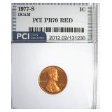 1977-S Cent PR70 DCAM RD LISTS $1800