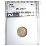 1949 10 Cents PCI MS67+ Canada