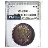 1922 Peace MS66+ LISTS $2500
