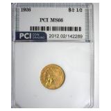 1926 Gold $2.50 MS66 LISTS $14500