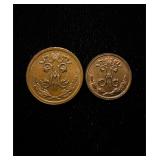 1909 1912 Russia Copper Nice UNC Rare
