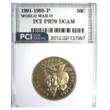1991-95-P 50c World War II PCI PR70 DCAM