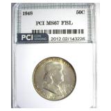 1948 Franklin MS67 FBL LISTS $2000