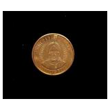 1/2 Oz .999 Copper Hunk Papa Lakota Sitting Bull