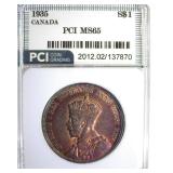 1935 S$1 PCI MS65 Canada