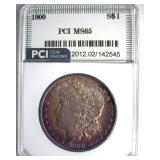 1900 Morgan PCI MS65 Golden Purple