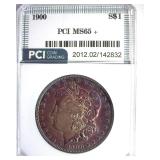 1900 Morgan PCI MS65+ Incredible Toning