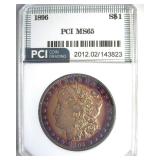 1896 Morgan PCI MS65 Impressive Color
